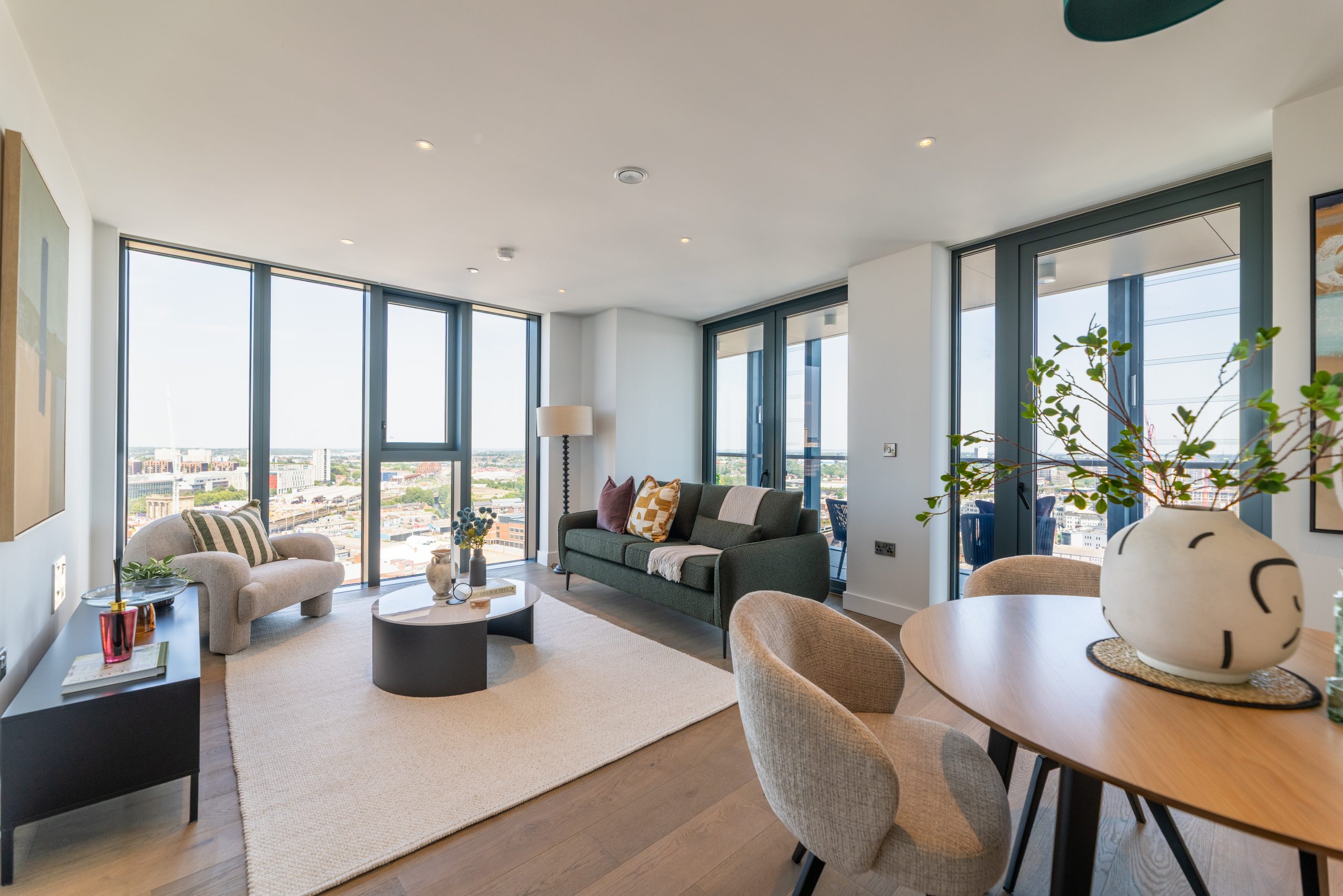 Luxury property interior in Beorma Tower, Birmingham City Centre, let and managed by FleetMilne, letting agents Birmingham.