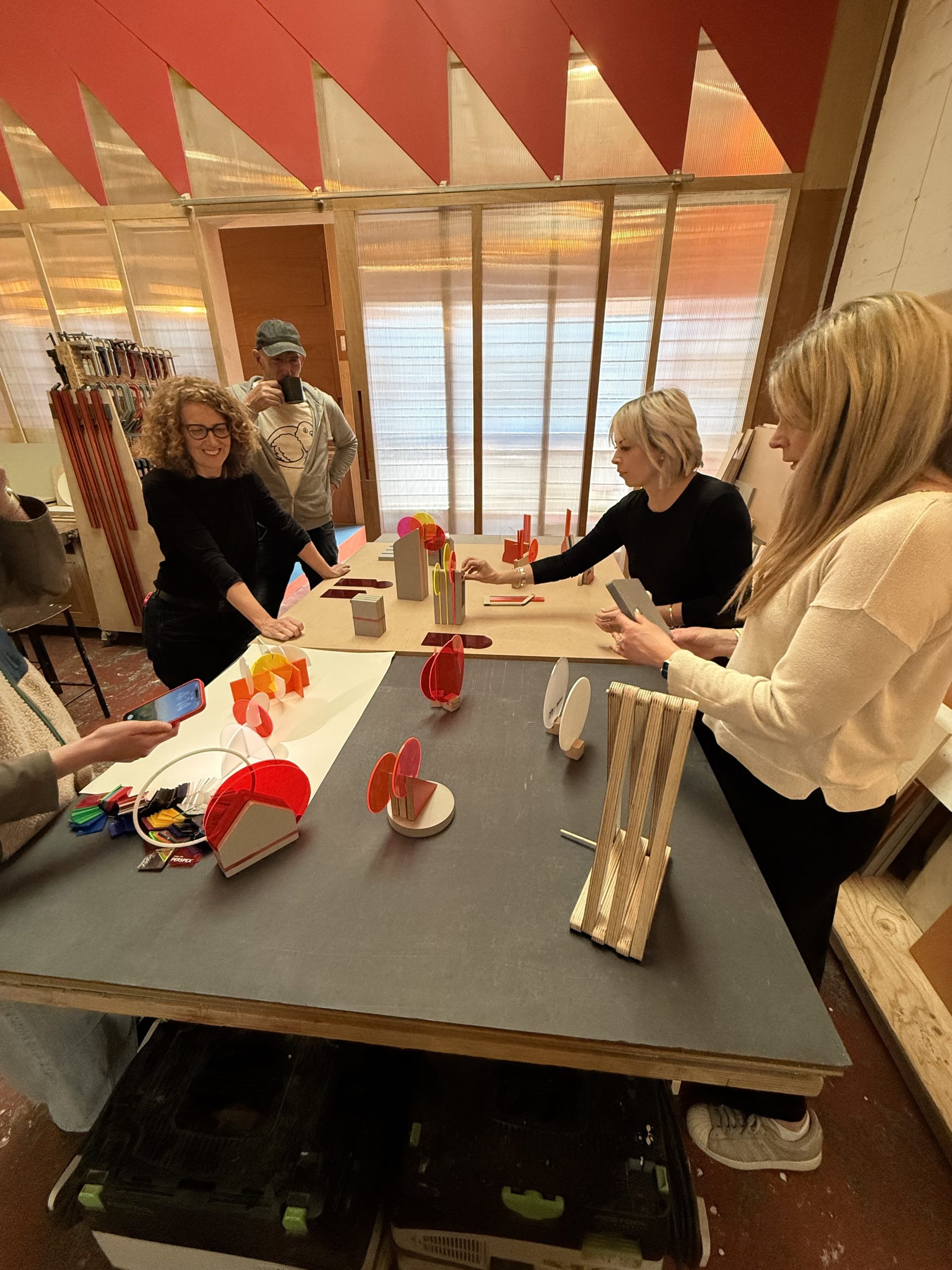 Dual Works and FleetMilne team behind the scenes making of the Birmingham Best Places to Work Awards 2026 trophies.